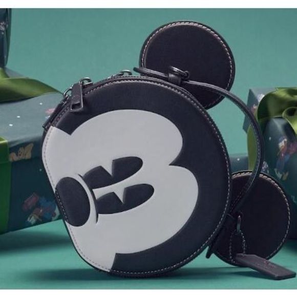 NWT COACH Disney X Coach Mickey Mouse Ear Bag Xbody Purse Measenger CM840 - Picture 7 of 10